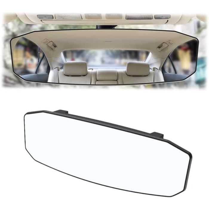 Rétroviseur Intérieur Panoramique Pour Renault Clio 3 - Réglable 360°, Montage Ventouse, Vue élargie - 9