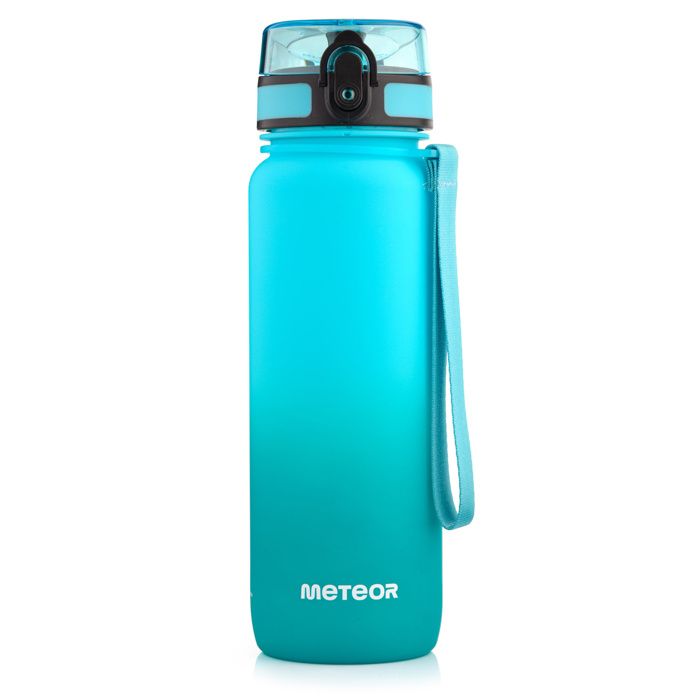 Gourde sport METEOR 800 ml - Tritan sans BPA filtre amovible antidérapante Vert/Bleu