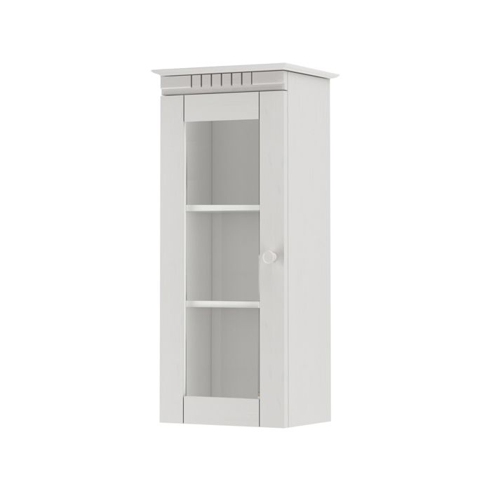 Cubrix-armoire Murale 1 Porte vitrée Blanche