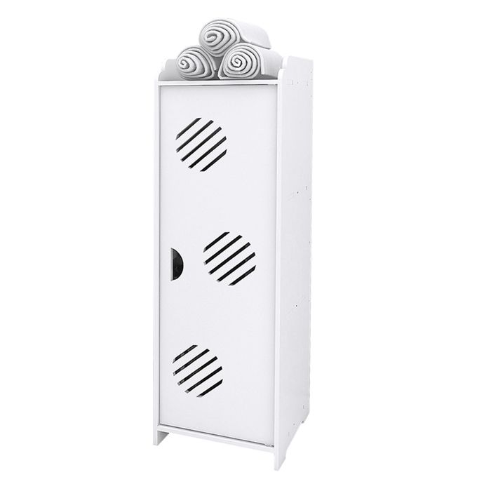 KEDIA Armoire de Salle de Bain Meuble de Rangement pour Salle de Bain avec Trois étagères Blanc 24*20*75cm Facile à Nettoyer