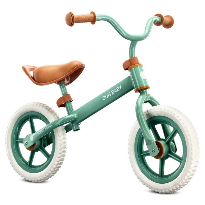 Draisienne bébé +18 mois sans pédales jusqu'à 50 kg - vélo enfant ultra léger, selle réglable & poignées antidérapantes, vert