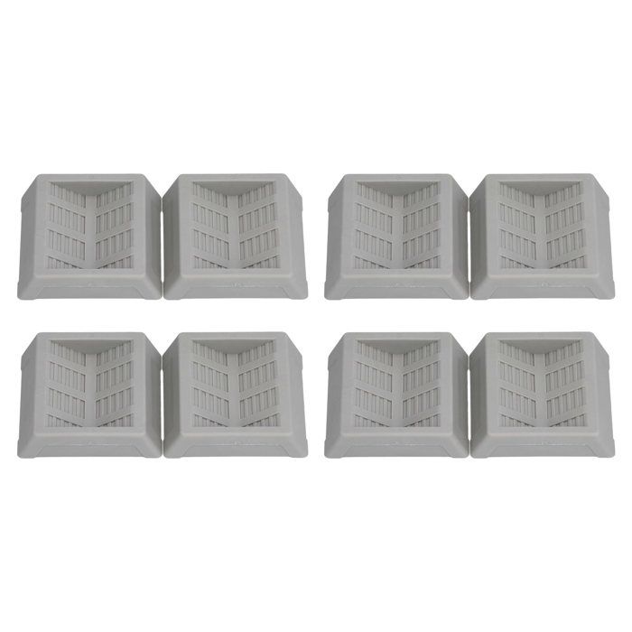 Embouts de protection pour roulettes - XVX - Lot de 8 pièces - Caoutchouc durable - Protection de sol - Antidérapant