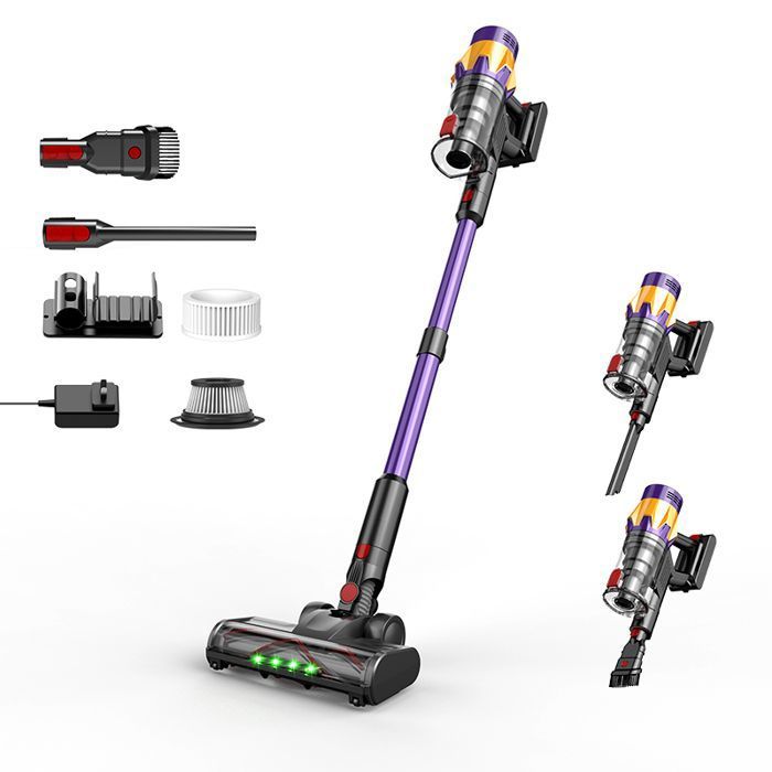 Aspirateur balai sans fil V18 550W 45KPA aspirateur laveur rechargeable