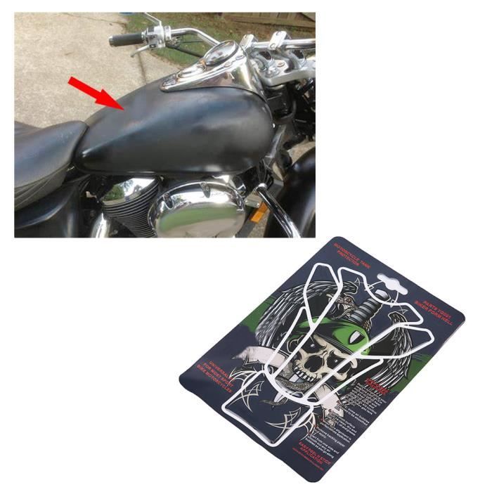 Autocollant De Réservoir Moto BIKE-label Tête De Mort Vert - 182x220 Mm - Effet 3D Doming, Compatible Kawasaki