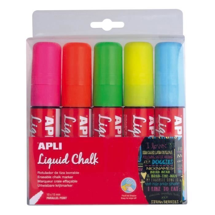Lot De Marqueurs Effaçables Sharpie à La Craie Liquide - 8 Couleurs Assorties - Pour Tableau Noir, Verre