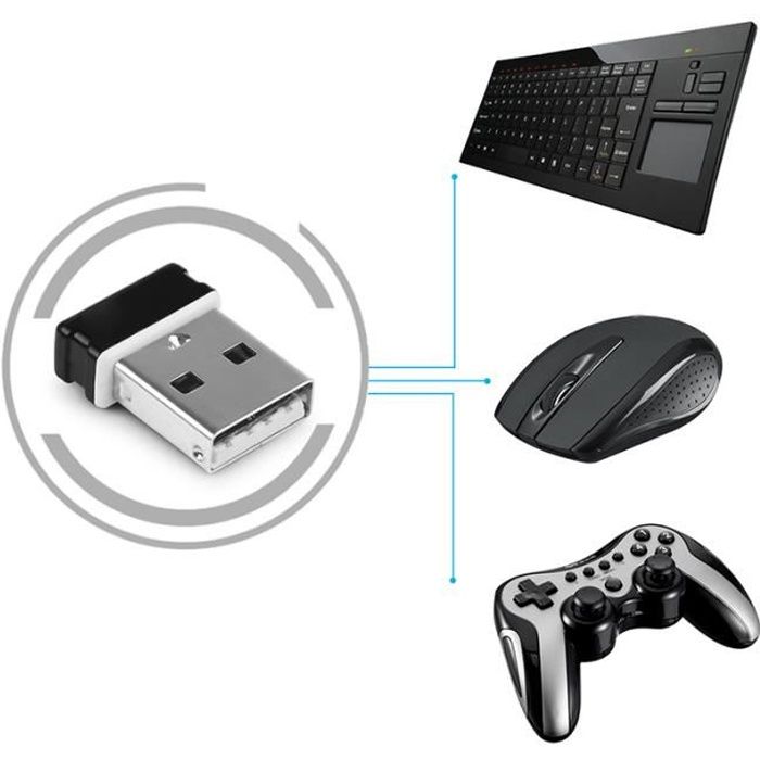 Récepteur sans fil USB Logitech Unifying Dongle pour clavier Logitech Mice  - Connectez jusqu'à 6 appareils dans un rayon de 10 m - Cdiscount  Informatique