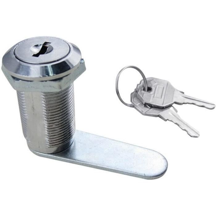 Serrure Compression Rotative 30 Mm Alliage Zinc + Nylon – Camping-car Caravane Yacht – 2 Clés