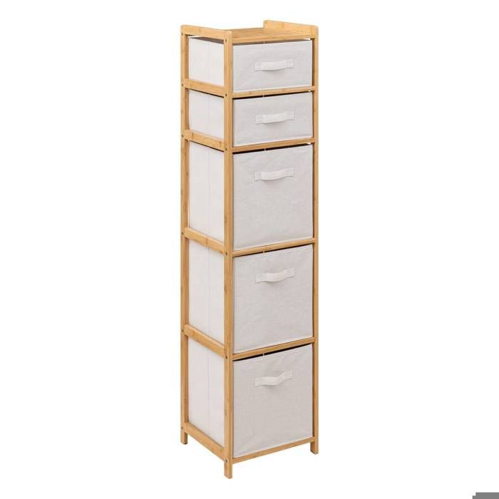 Panier En Osier Avec Anses - 5 Five Simply Smart, Idéal Pour Courses Et Rangement
