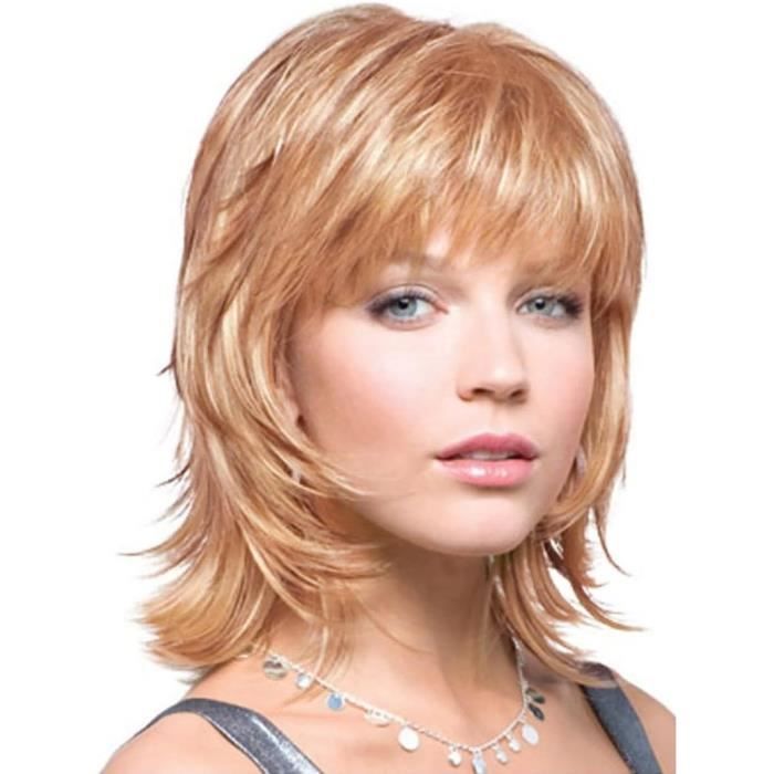Perruque femme discount courte blonde