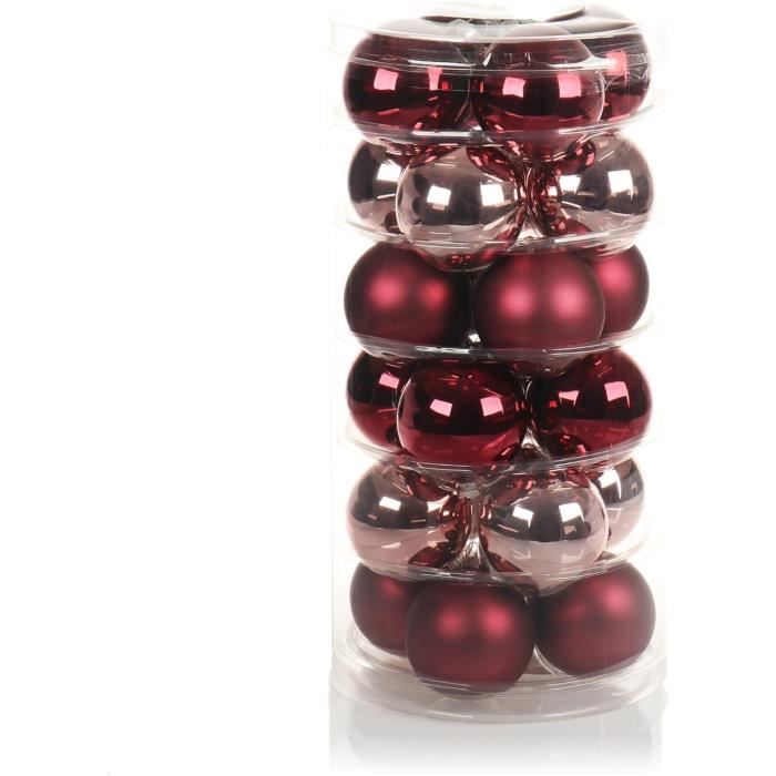 Boule de Noël verre transparent étoiles dorées pailletées 100 mm | vente en ligne sur