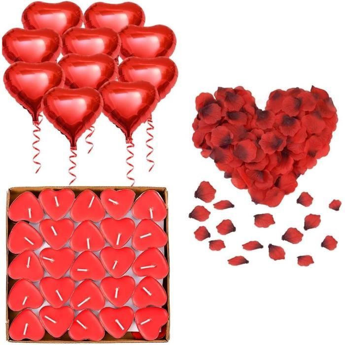 Lot de 1000 papiers de soie décoratifs en forme de cœur rouge, pour demande  en mariage, saint-valentin
