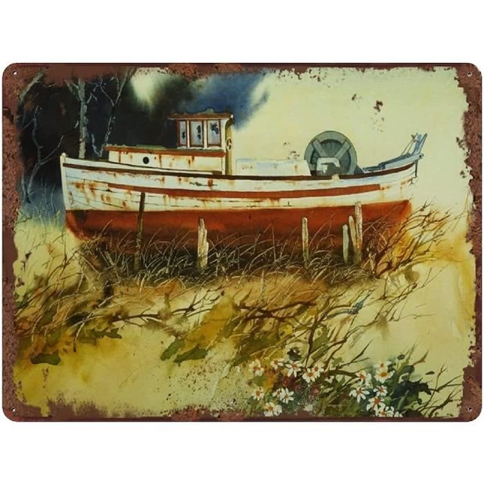 AZOLID Plaque Métal Vintage Tunisie 14x20cm - Décoration Murale Rétro Bar Cave Garage