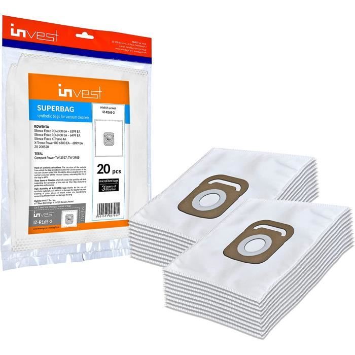 Lot De 4 Sacs Aspirateur WPro RO305-MW - Compatible Rowenta Et Autres Marques - Neufs En Boîte