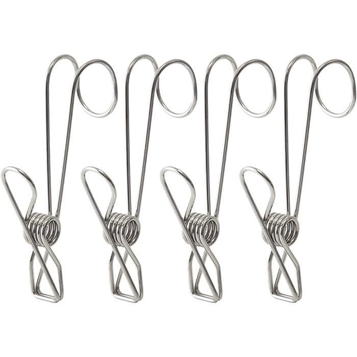 Étendoir à Linge avec 20 Clips étendoir à Linge en Acier Inoxydable Pliant Chaussette Cintre Étendoir à Linge avec 20 Clips étendoir à Linge en Acier Inoxydable Pliant Chaussette Cintre
