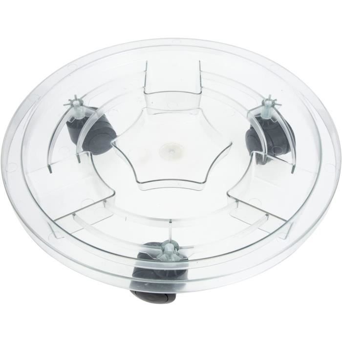 Support De Plantes Mobile Avec Roulettes OFFSCH - Plateau Rond Pour Pots, Intérieur/extérieur, Balcon Et Jardin