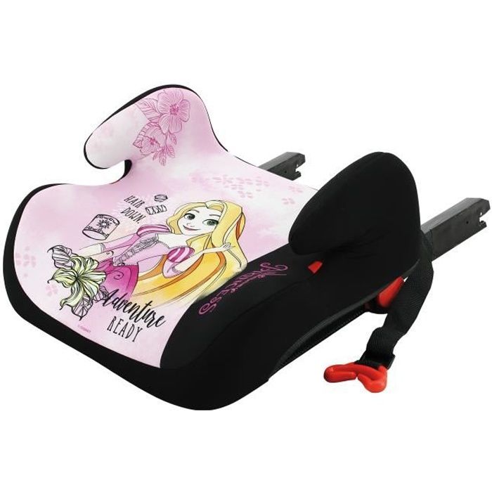 Siège auto rehausseur bas TOPO easyfix groupe 3 (22-36kg), fabriqué en France - Disney Princess