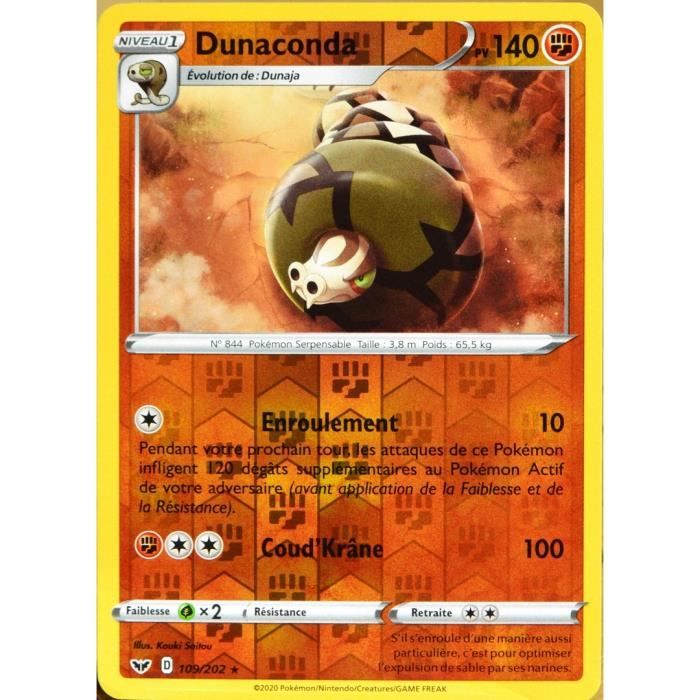 Carte Pokemon 109 2 Dunaconda Reverse Eb01 Epee Et Bouclier 1 Neuf Fr Cdiscount Jeux Jouets