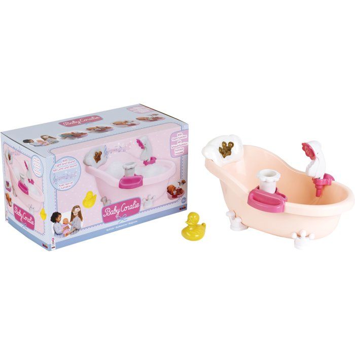 Baignoire - KLEIN - 1665 - Baby Coralie - Sons lumière douchette - Jouet dimitation - Dès 3 ans