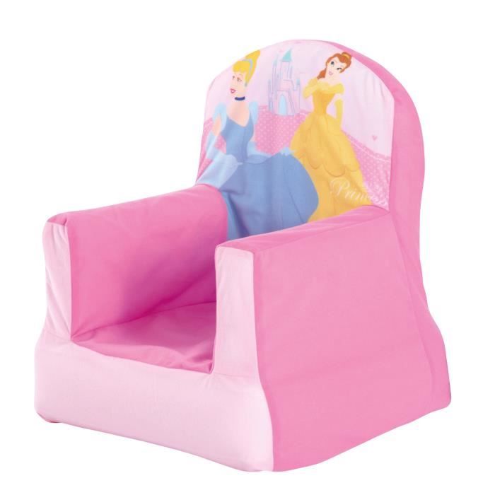 Fauteuil Enfant Princesse Rose - Polyester - Neuf - 50x80cm