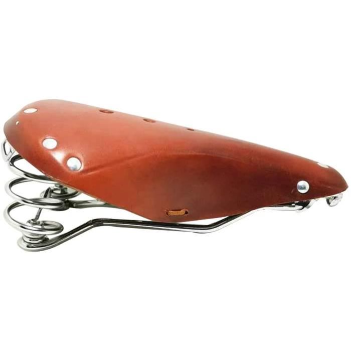 Selle cuir shop velo vintage