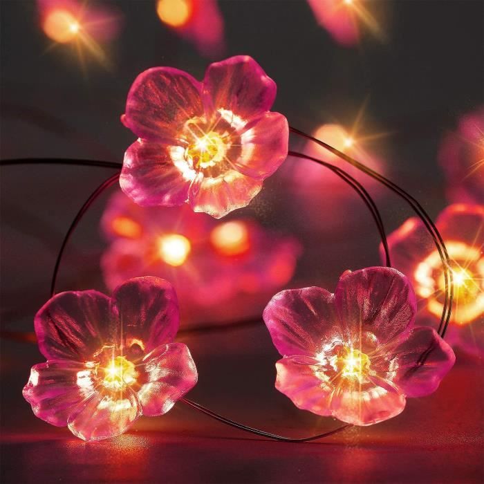 Guirlande de fleurs lumineuse Fairytale - VBS Hobby