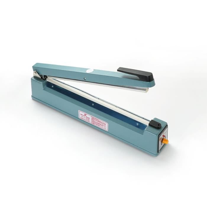 Machine à Sceller Les Sacs Plastique - Scelleuse à Impulsion 100 à 400 Mm, Bleue, Pour Emballage Pro Ou Maison