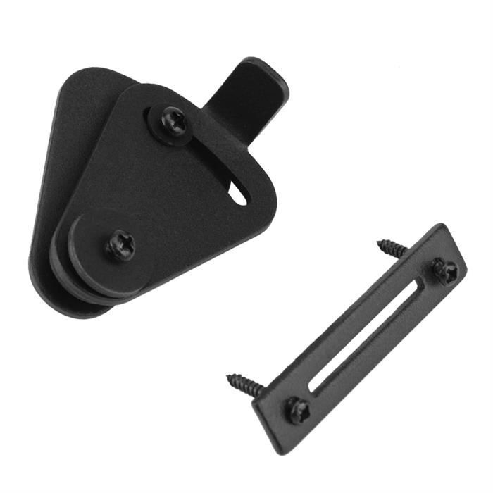 Serrure de porte en acier noir pratique et robuste, serrure de porte ...