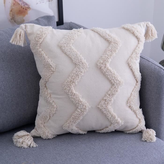 coussin beige