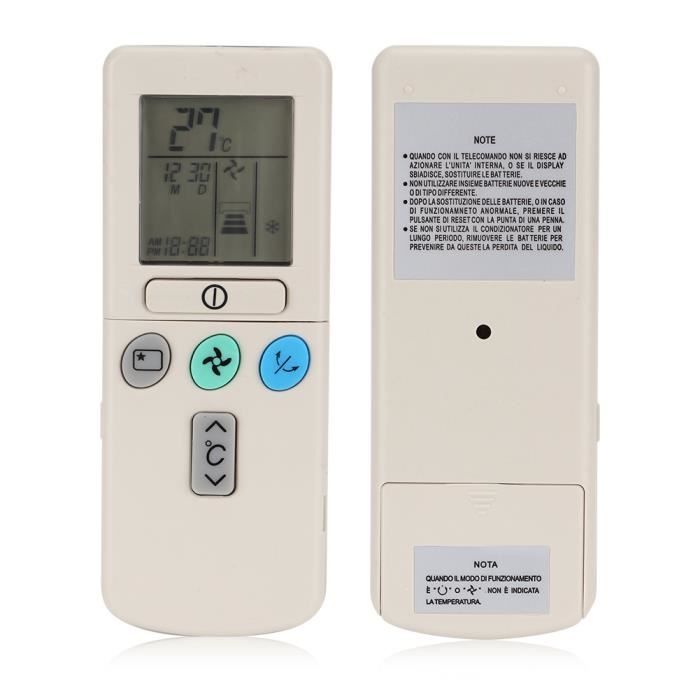 Télécommande De Remplacement Pour Climatiseur Hitachi – Compatible Modèles RAR-3U2, RAR-2P2, RAR-52P1, Etc., Infrarouge, Sans Programmation - 4