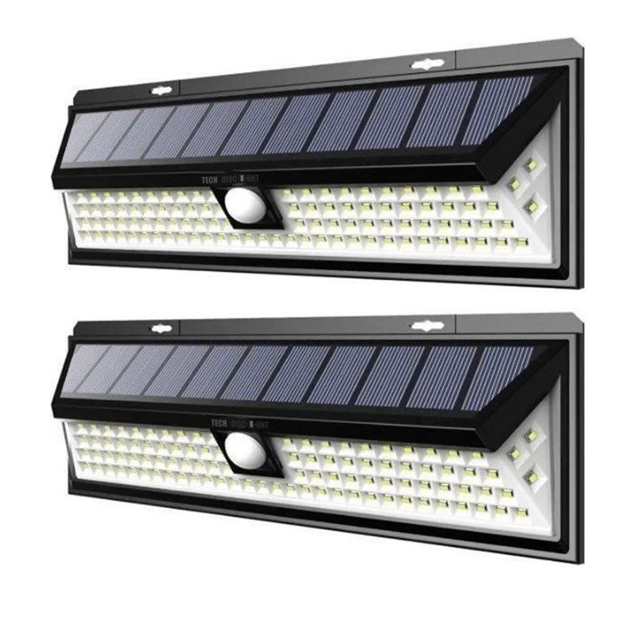Lumière solaire LCC® 2pcs 4400mah Capteur intelligent Imperméable à l'extérieur