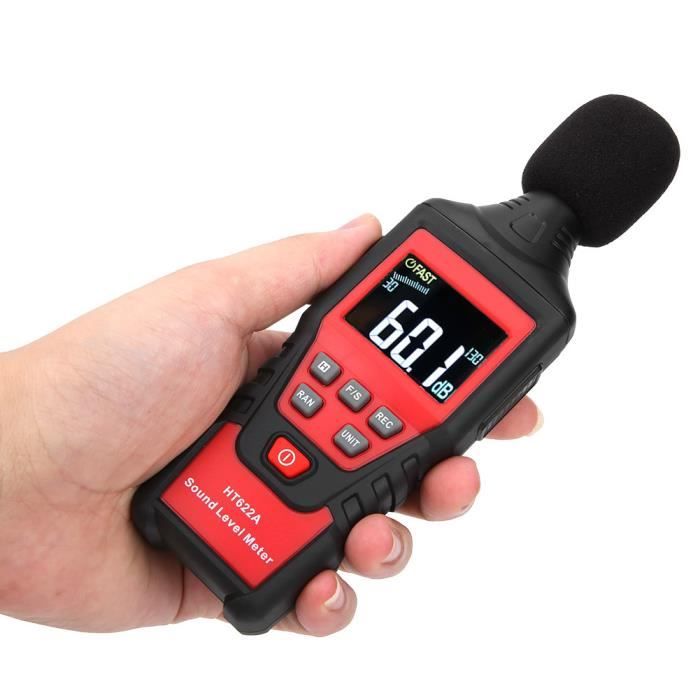 Appareil de mesure du sonomètre numérique portatif portatif de testeur de  bruit de décibel (HT622A)