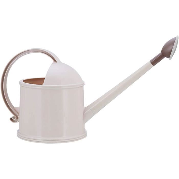 Fasmov Arrosoir en Plastique léger de 3,5 litres pour Jardin, extérieur, Maison, Fleur, bonsaï (Beige