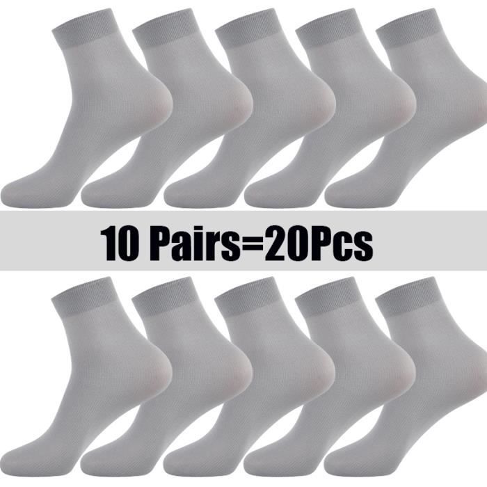 3 Paires Chaussettes En Soie Naturelle Homme - Confort, Respiration, Luxe - Pour Golf, Bureau, Quotidien