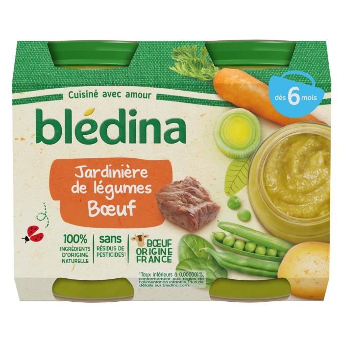 Lot De 6 Bledina Jardiniere De Legumes Bœuf Petits Pots Bebe Des 6 Mois 2 Pots De 0 G Cdiscount Jardin Lot De 6 Bledina Jardiniere De Legumes Bœuf Petits Pots Bebe Des 6 Mois 2 Pots De 0 G Cdiscount Jardin