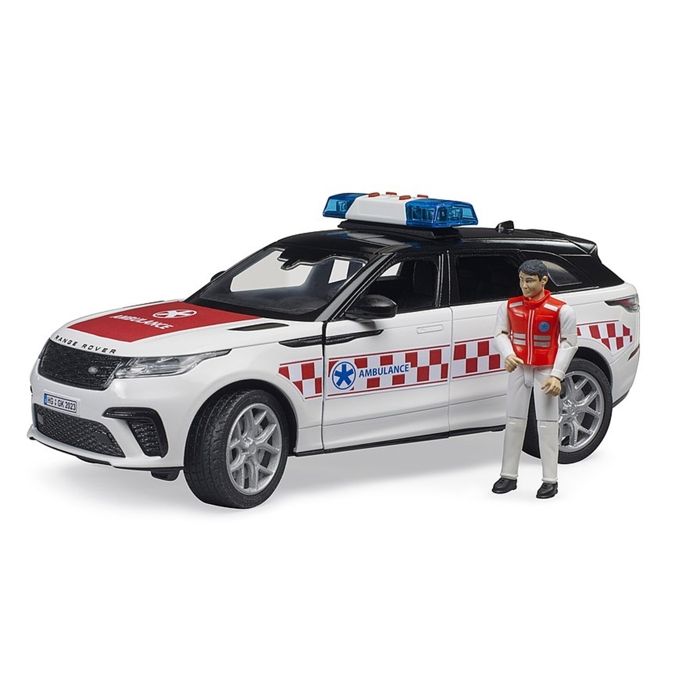 Ambulance Réaliste Véhicules Dans Des Positions Différentes La Voiture Roule Lentement Vol à