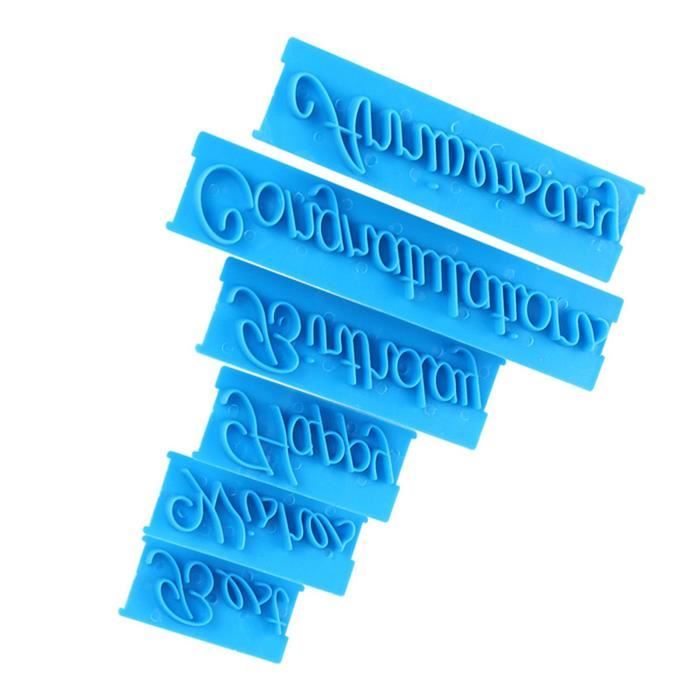 Moule En Silicone Anti Adhésif En Forme De Lettres De L'Alphabet Et