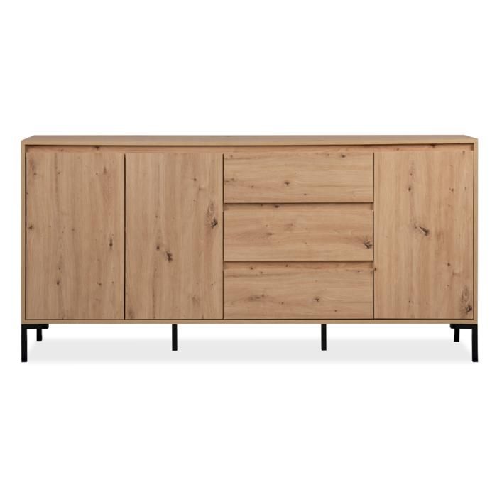 NAVI - Buffet en bois avec placards et tiroirs 170cm NAVI - Buffet en bois avec placards et tiroirs 170cm