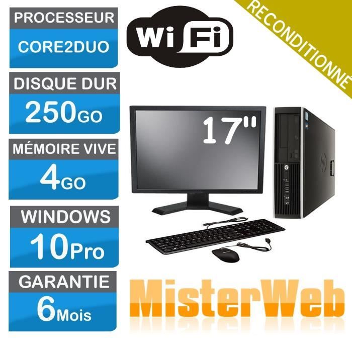 Ordinateur de Bureau complet core2duo 250 Go HDD 4 Go Ram Win10 écran 17 WIFI EN VRAC selon modèle disponible. DELL HP LENOVO En Reconditionné - Dell reconditionné disponible sur Cdiscount Seconde Vie