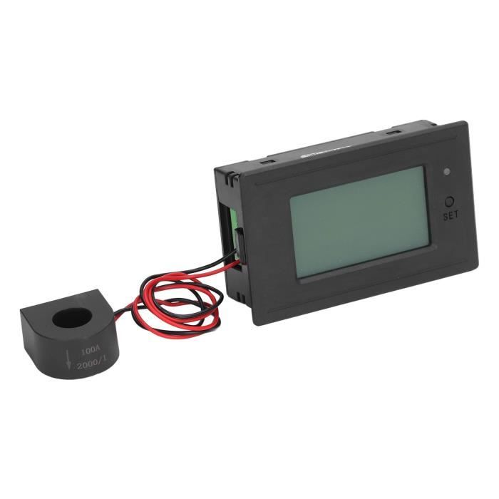 Multimètre Numérique AC 100A - Mesure Tension, Courant, Puissance, énergie - Écran LCD - 80-260V