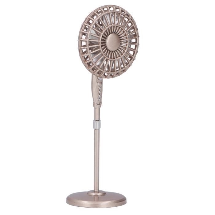 Odoria Miniature Ventilateur 1/12 En Métal – Accessoire Maison De Poupée – Bronze – 2,9 X 1,5 X 4,2 Cm – Décoration Intérieur