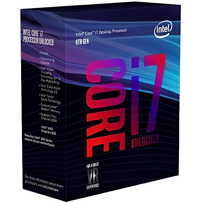 Vente Processeur PC Processeur Intel Core i7-8700K - Socket LGA 1151 - 6 coeurs - 3,70GHz pas cher Vente Processeur PC Processeur Intel Core i7-8700K - Socket LGA 1151 - 6 coeurs - 3,70GHz pas cher