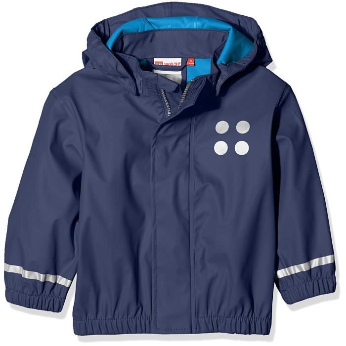 Lego Wear 19448 Justice Veste de Pluie Garçon Marine Foncé FR : 18-24 Mois (Taille Fabricant : 86) - 19448-589