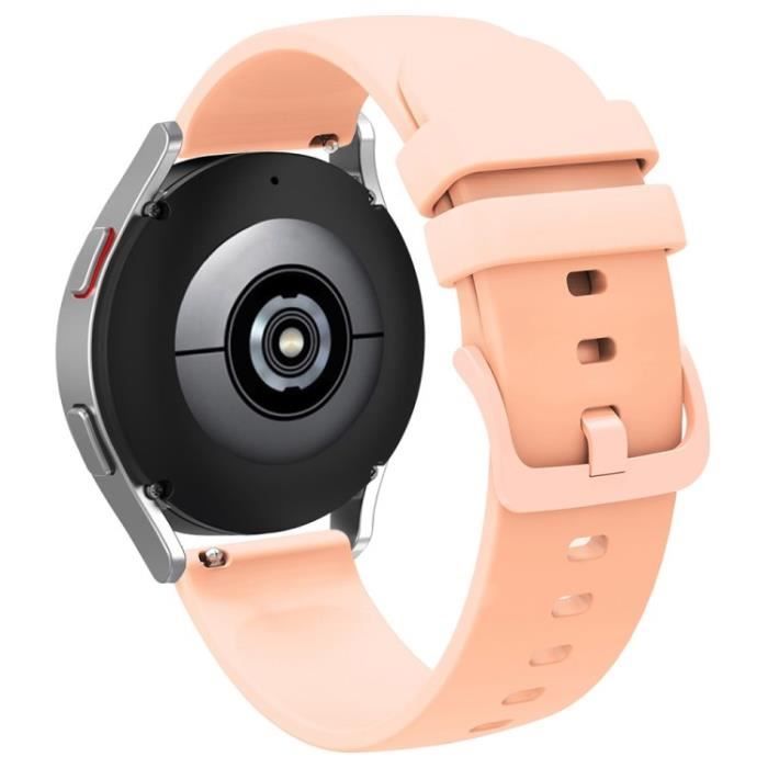 Bracelet Pour Montre Connectée Pour Garmin Venu 2 Plus-Samsung Galaxy  Watch4 Silicone Band Release Strap S Sport,Rose