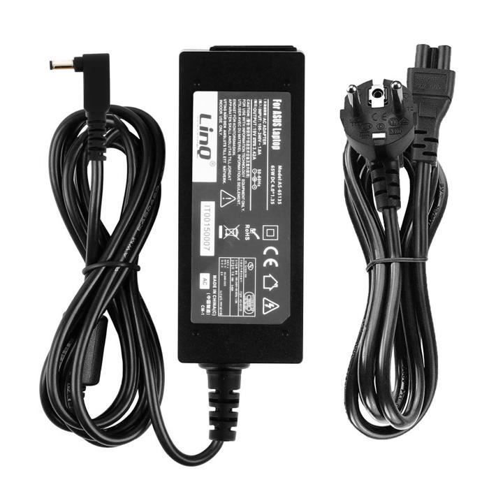 Chargeur Secteur PC Asus 65W / 19V 3.42A Embout 4.0*1.35 mm AS