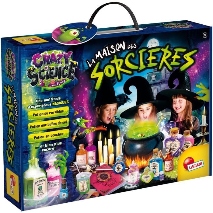 Kit magique LISCIANI Crazy Science Maison des sorcières Expériences et potions Découvertes originales