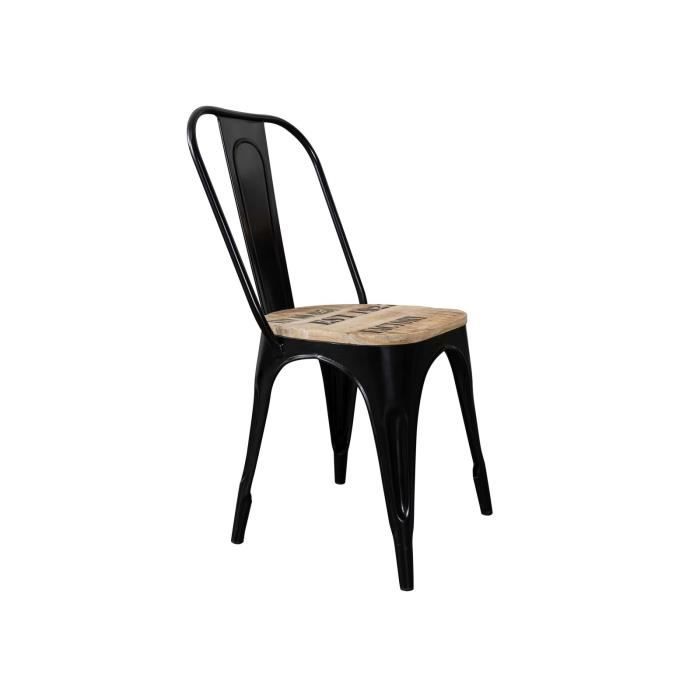 Chaise 45x45 Manguier brut imprimé Bois naturel Set 2 FACTORY N° 134 Chaise 45x45 Manguier brut imprimé Bois naturel Set 2 FACTORY N° 134