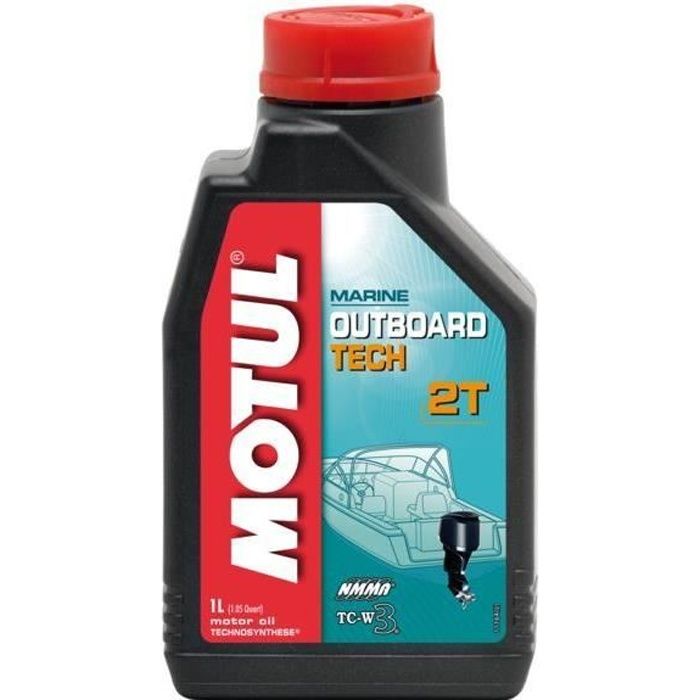 MOTUL Huile Moteur Bateau 2 Temps OUTBOARD 2T TECH 2L Cdiscount Sport
