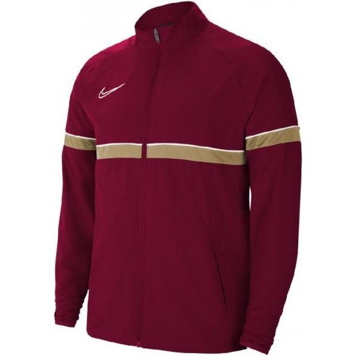 Veste de survêtement Nike ACADEMY WOVEN 21 - Homme - Multisport - Bordeaux - Rouge