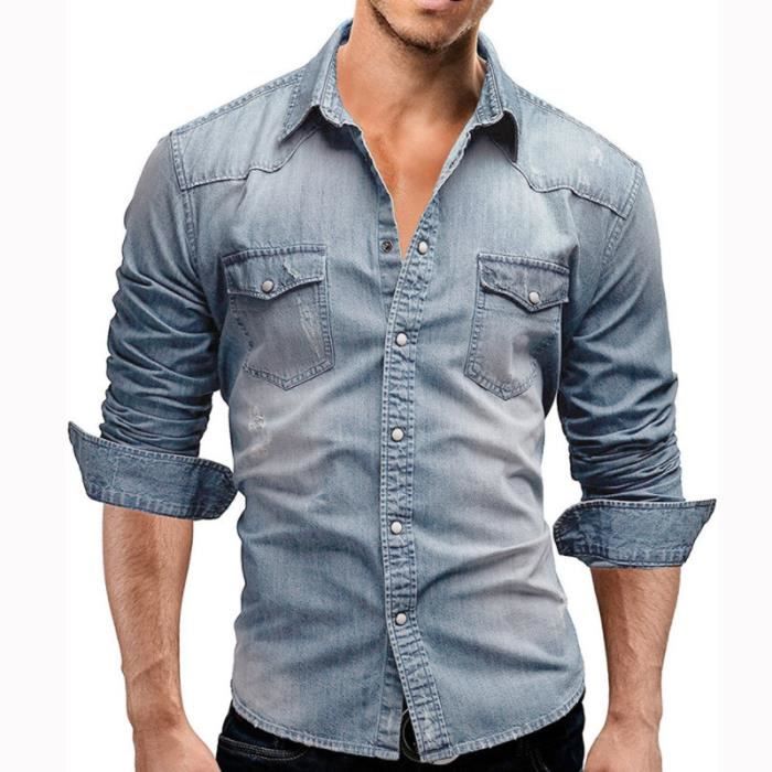 Chemise De Pêche Homme Habit, Manches Longues, Protection UV40, Bleu Sarcelle, Taille 2XL, Légère