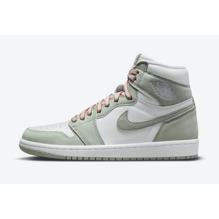 Baskets Air Jordan 1 High OG WMNS Seafoam CD0461-002 Homme Chaussures Entraînement de Sport Blanc Vert